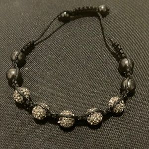shambala grey crystal bracelet
